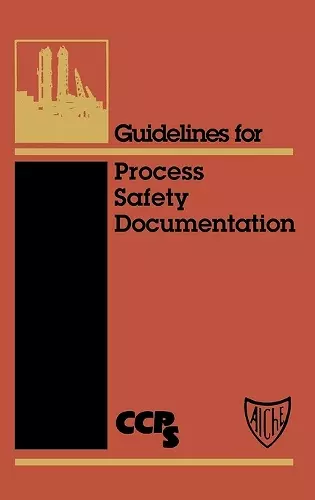 Guidelines for Process Safety Documentation cover