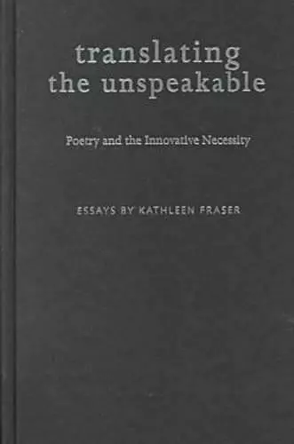 Translating the Unspeakable cover