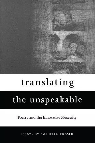 Translating the Unspeakable cover