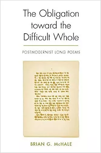 The Obligation Toward the Difficult Whole cover