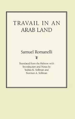 Travail in an Arab Land cover