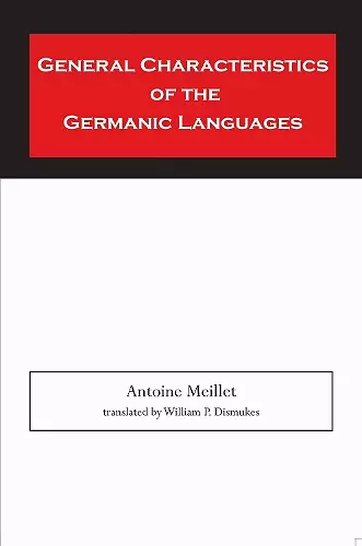General Characteristics of the Germanic Languages cover