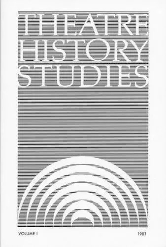 Theatre History Studies 1981 cover