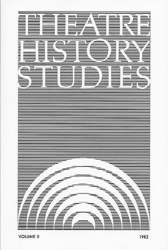 Theatre History Studies 1982, Vol. 2 cover