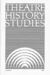 Theatre History Studies 1985 cover