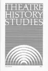 Theatre History Studies 1991 cover