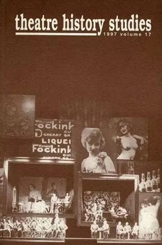 Theatre History Studies 1997 cover