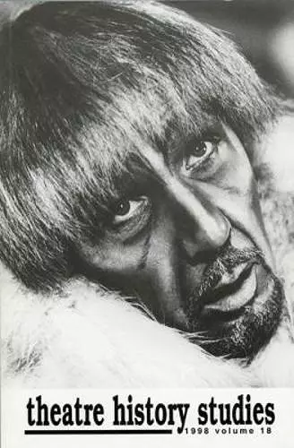 Theatre History Studies 1998 cover