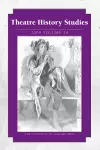 Theatre History Studies v. 29 cover