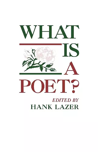 What Is A Poet? cover