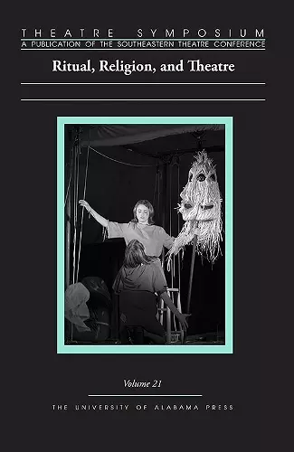 Theatre Symposium, Volume 21 cover