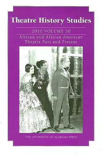 Theatre History Studies 2010 cover