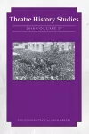 Theatre History Studies 2018, Volume 37 cover
