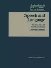 Speech and Language cover