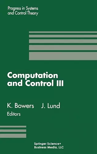 Computation and Control cover