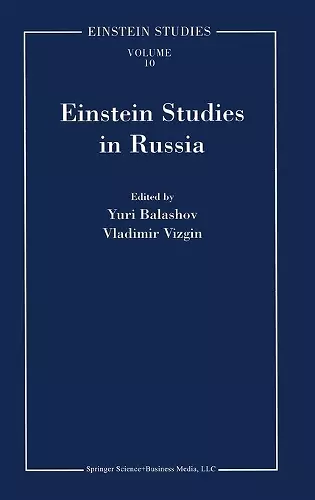 Einstein Studies in Russia cover