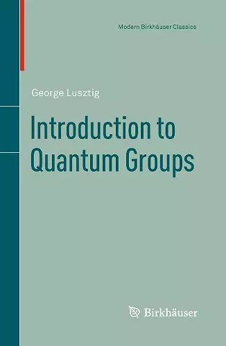 Introduction to Quantum Groups cover