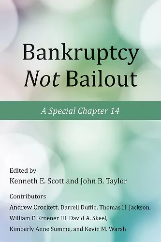 Bankruptcy Not Bailout cover