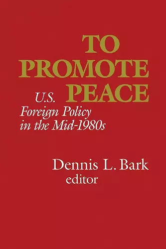 To Promote Peace cover