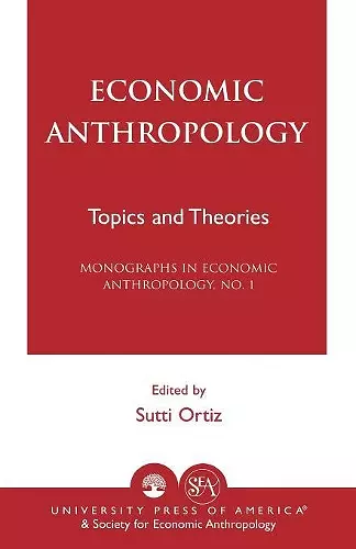 Economic Anthropology cover