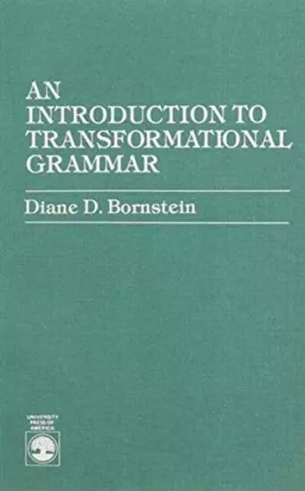 An Introduction to Transformational Grammar cover