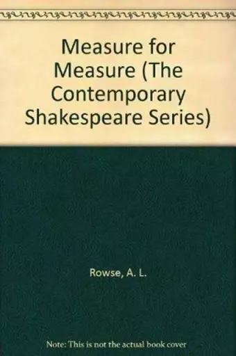 Measure for Measure cover