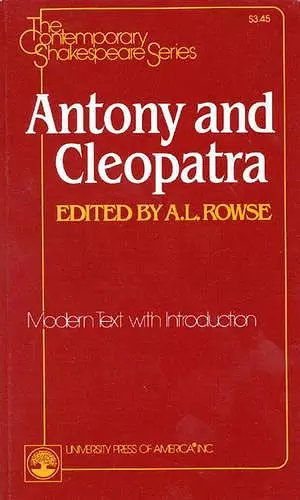 Antony and Cleopatra cover