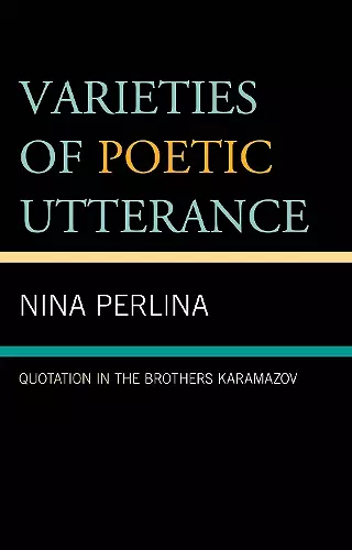 Varieties of Poetic Utterance cover
