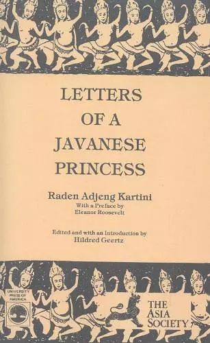 Letters of a Javanese Princess by Raden Adjeng Kartini cover