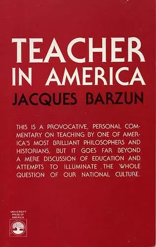 Teacher in America cover