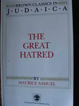 The Great Hatred cover