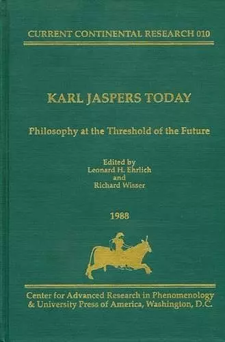 Karl Jaspers Today cover