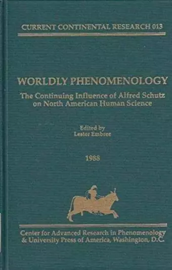 Worldly Phenomenology cover