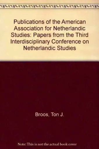 Publications of the American Association for Netherlandic Studies cover