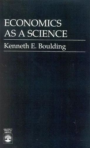 Economics As a Science cover