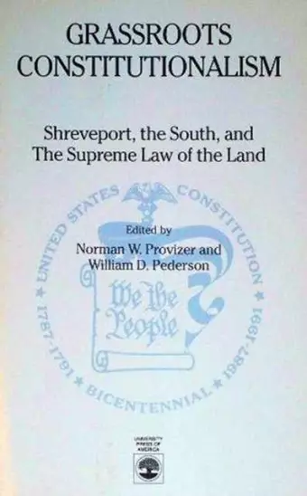 Grassroots Constitutionalism cover