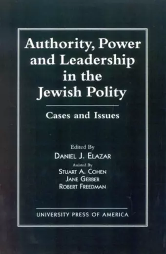 Authority, Power, and Leadership in the Jewish Community cover