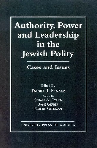 Authority, Power, and Leadership in the Jewish Community cover