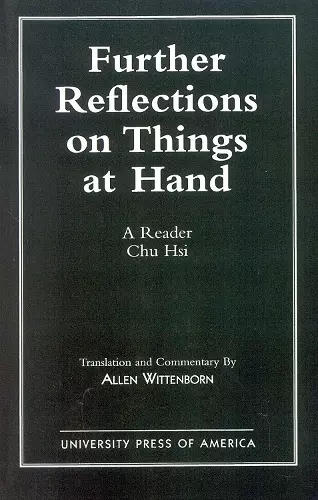 Further Reflections on Things at Hand cover