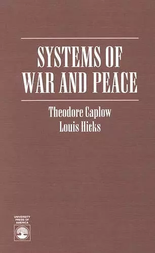 Systems of War and Peace cover