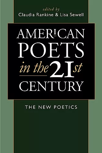 American Poets in the 21st Century cover