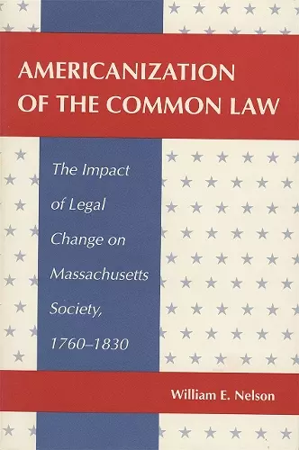 Americanization of the Common Law cover