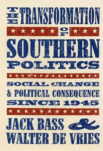 The Transformation of Southern Politics cover