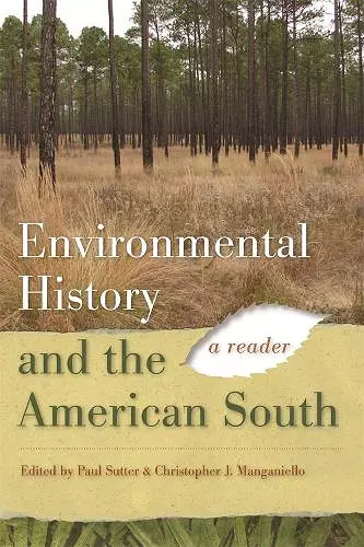 Environmental History and the American South cover