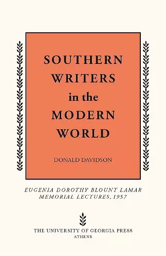 Southern Writers in the Modern World cover