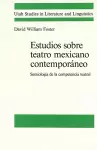 Estudios Sobre Teatro Mexicano Contemporaneo cover