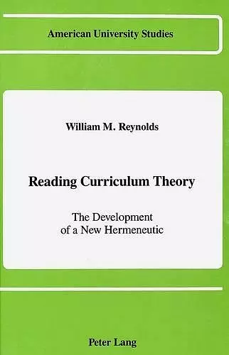 Reading Curriculum Theory cover