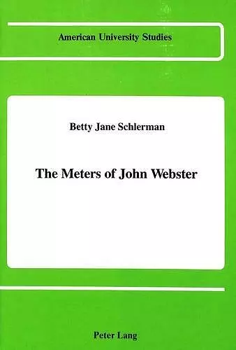 The Meters of John Webster cover