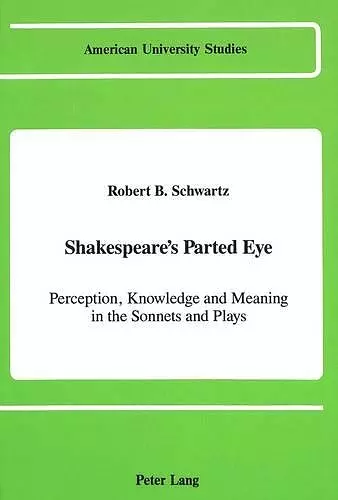 Shakespeare's Parted Eye cover