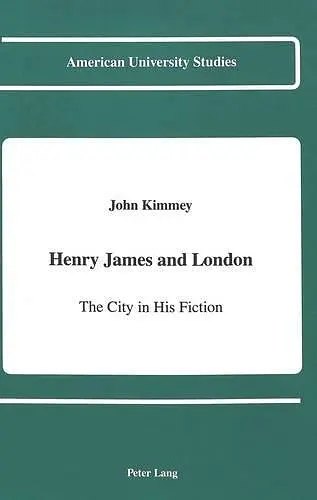 Henry James and London cover
